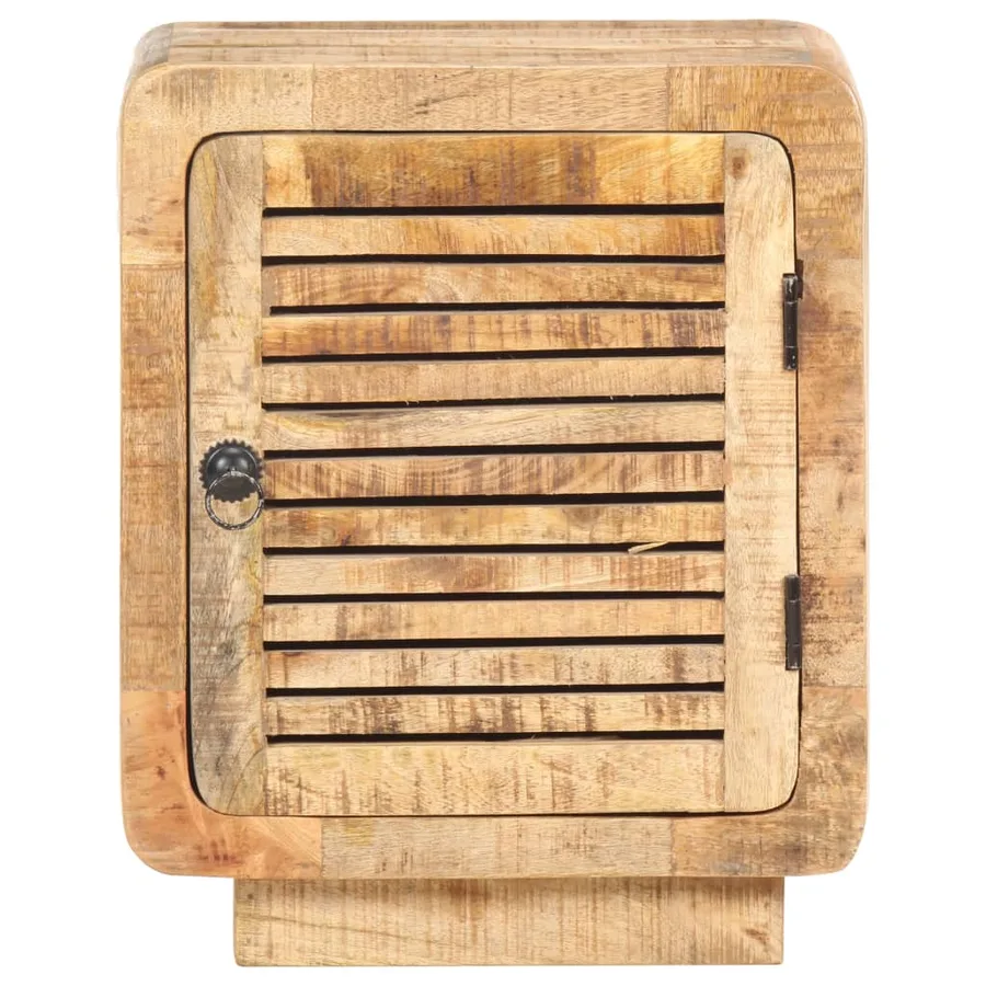 Table de chevet 40x30x50 cm Bois de manguier brut - 3