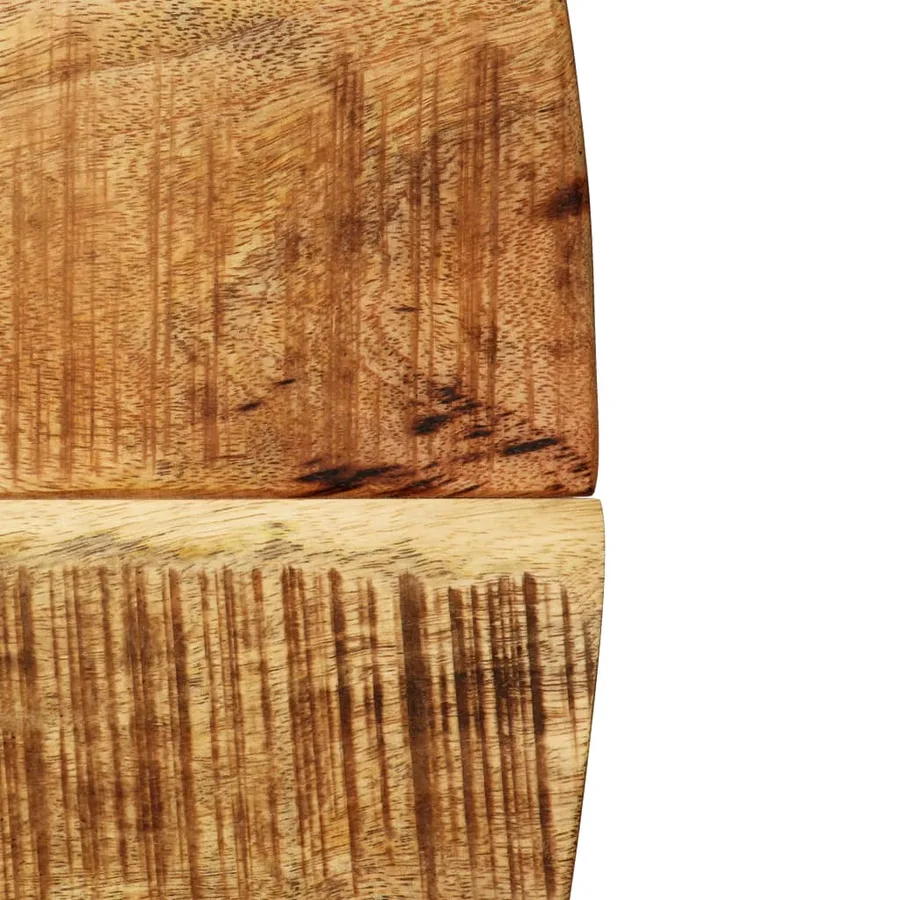 Table à manger Bois de manguier brut massif et acier 120x77 cm - 5