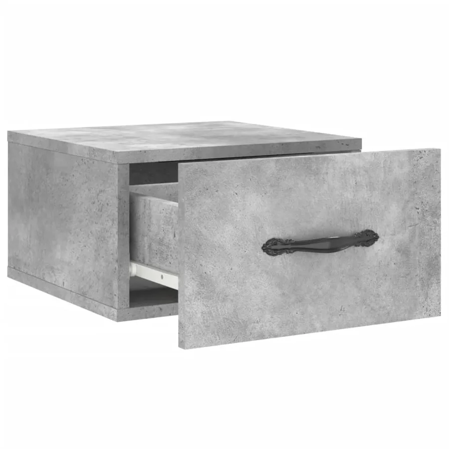 Tables de chevet murales 2 pcs gris béton 35x35x20 cm - 7