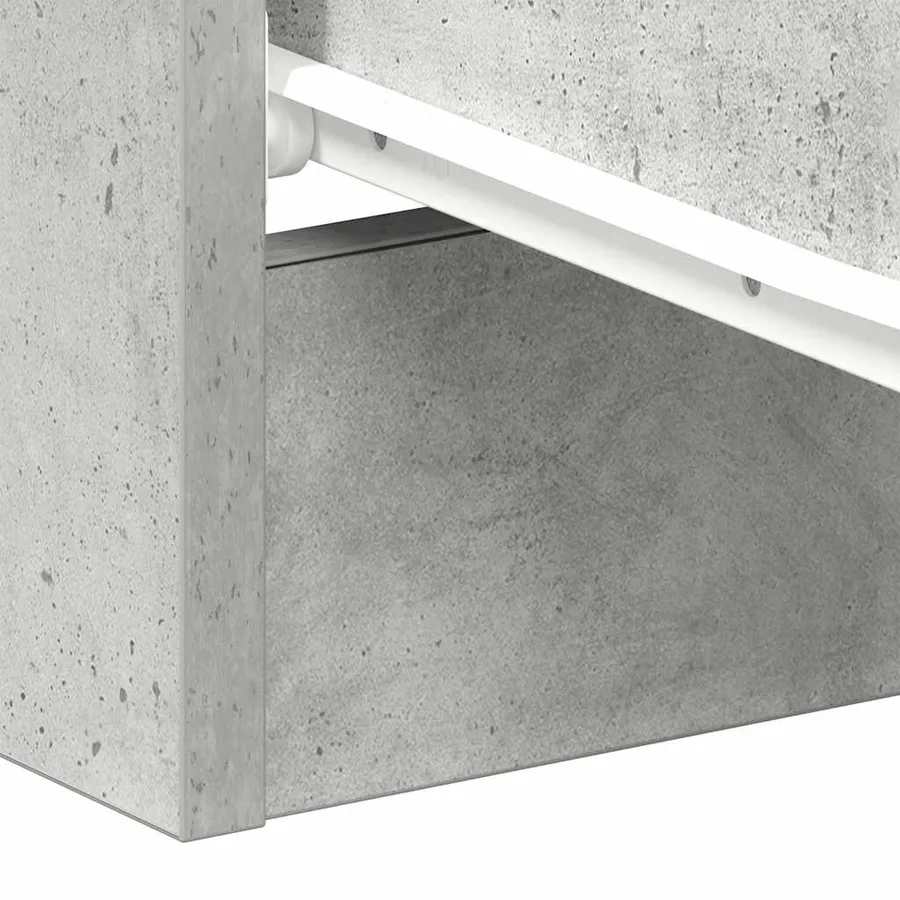 Tables de chevet 2 pcs Gris béton 38x35x56 cm Bois d'ingénierie - 11