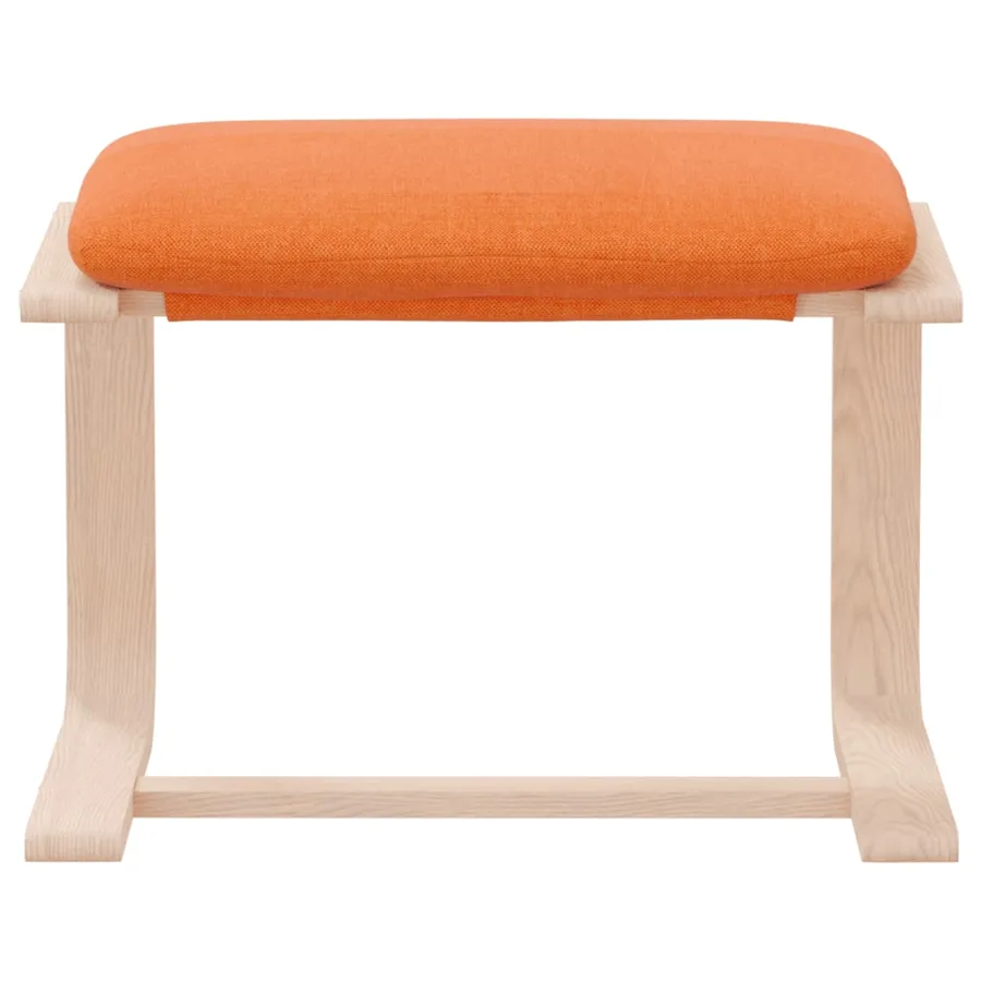 Repose-pied Jaune foncé 51x41x40 cm Tissu - 4