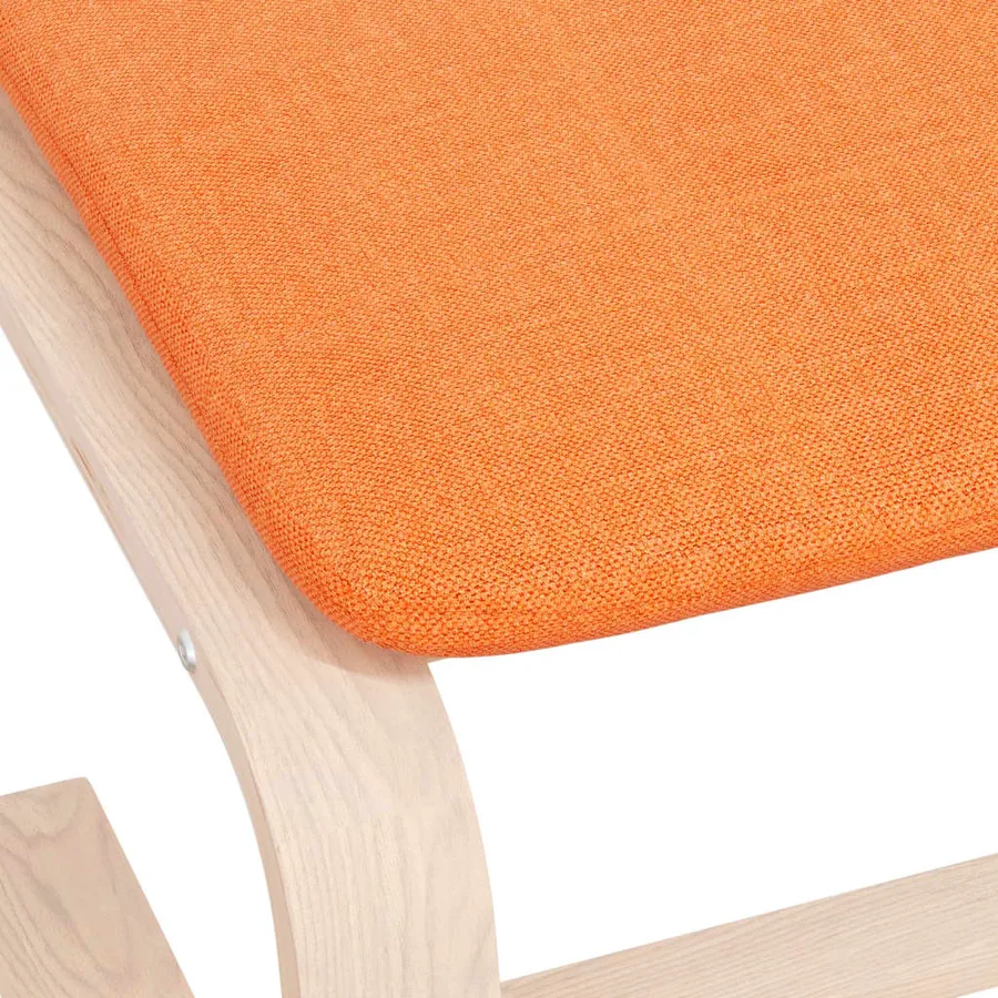 Repose-pied Jaune foncé 51x41x40 cm Tissu - 7
