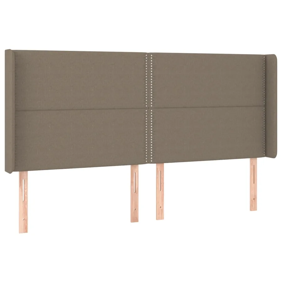 Tête de lit à LED Taupe 203x16x118/128 cm Tissu - 3