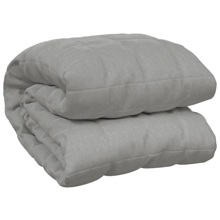 Couverture lestée Gris 220x240 cm 11 kg Tissu - 2