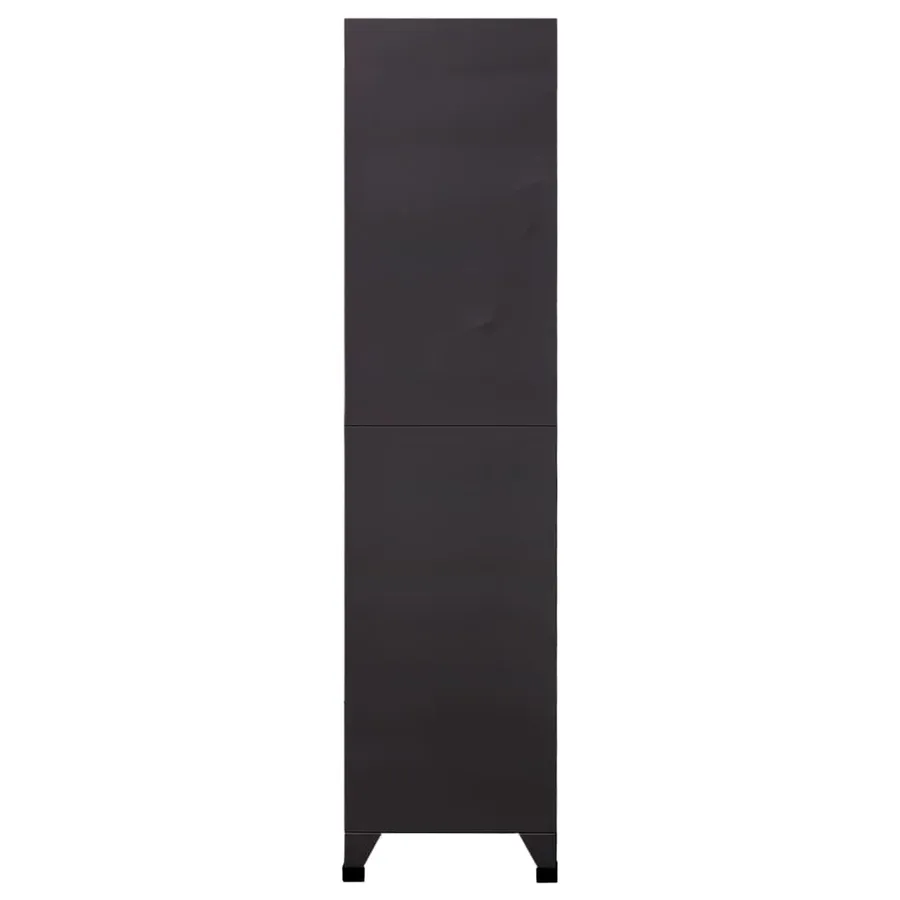 Armoire à casiers Anthracite et blanc 90x45x180 cm Acier - 3