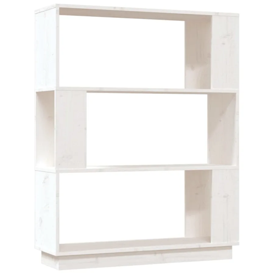 Bibliothèque/Séparateur de pièce Blanc 80x25x101 cm Pin massif - 2