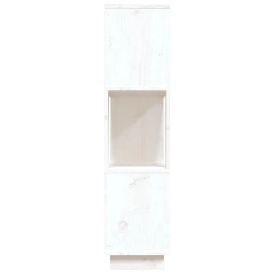 Bibliothèque/Séparateur de pièce Blanc 80x25x101 cm Pin massif - 6