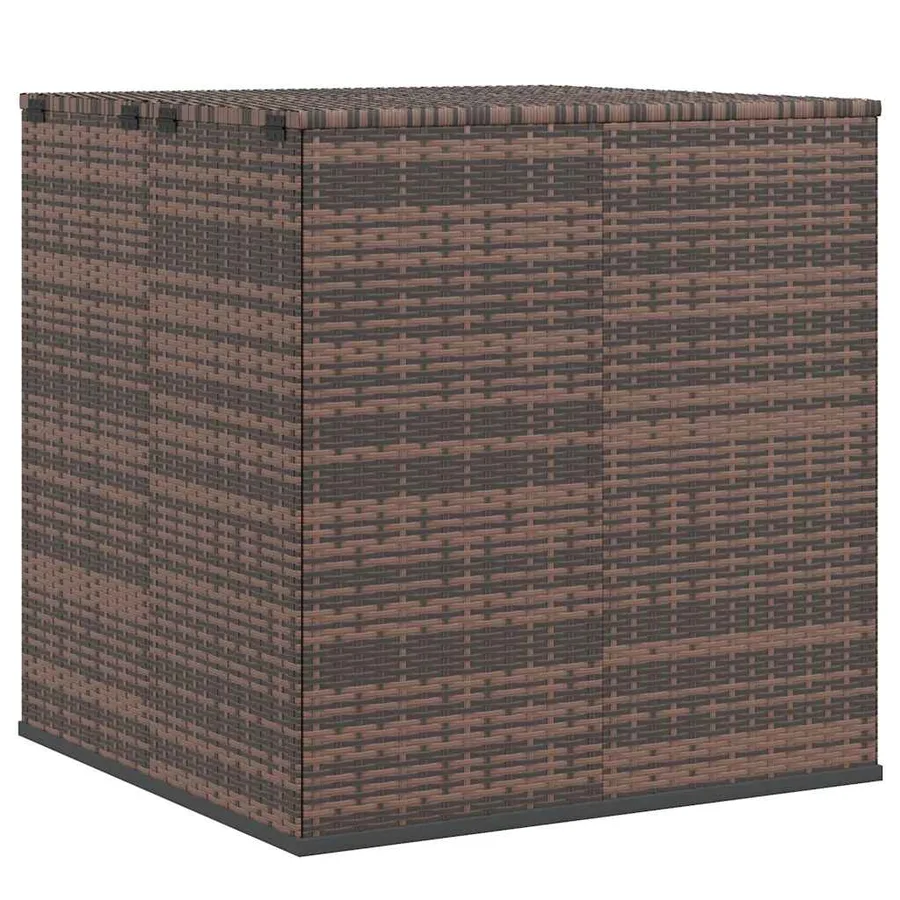 Boîte à coussins de jardin Résine tressée 100x97,5x104cm Marron - 2