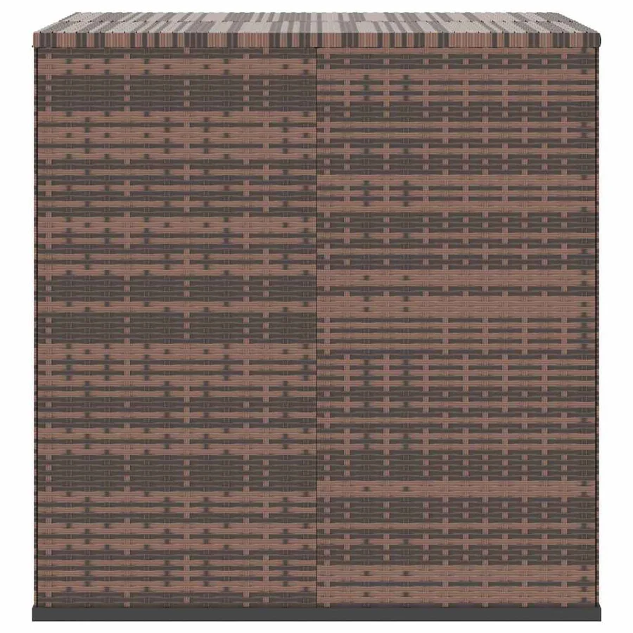 Boîte à coussins de jardin Résine tressée 100x97,5x104cm Marron - 3