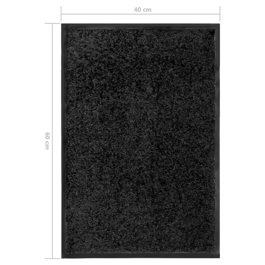 Paillasson lavable Noir 40x60 cm - 6