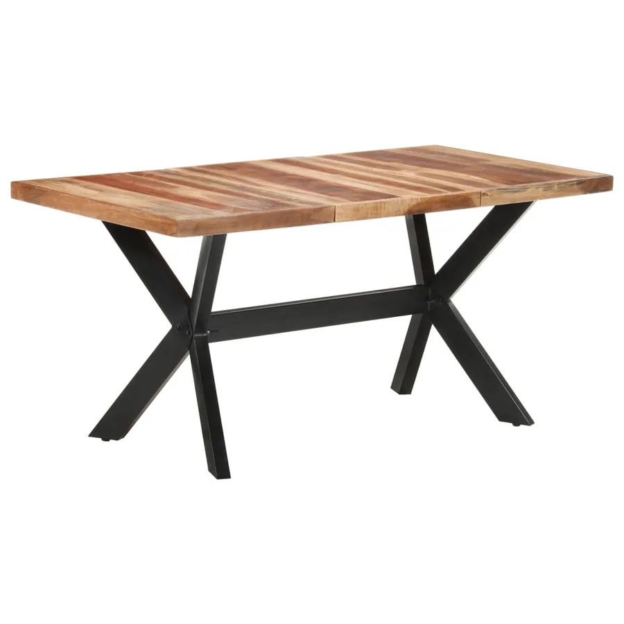 Table de salle à manger 160x80x75 cm Bois avec finition miel - 9