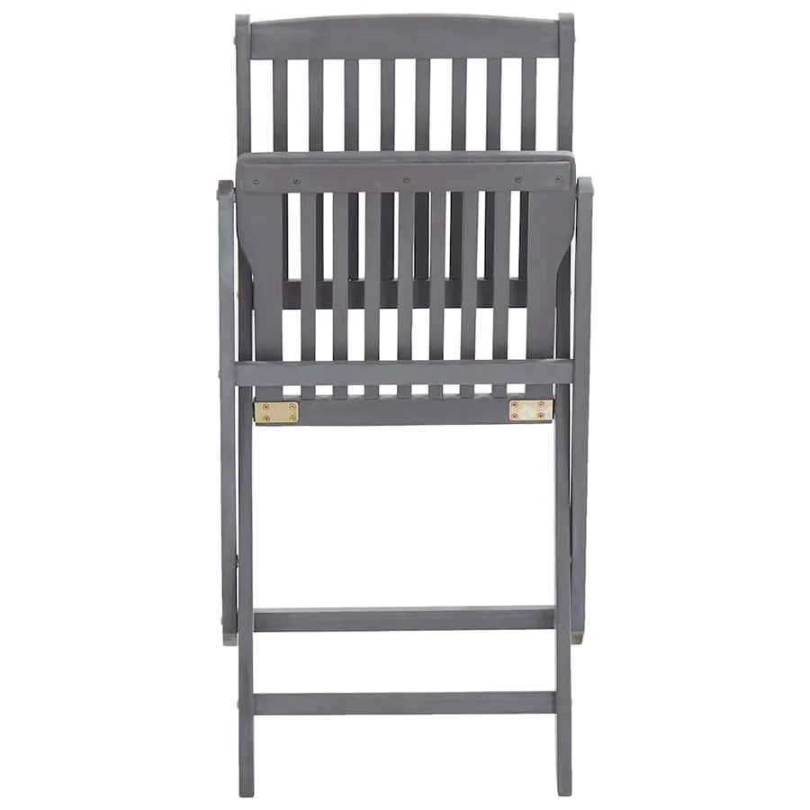 Chaises pliables d'extérieur lot de 6 et coussins Bois d'acacia - 8