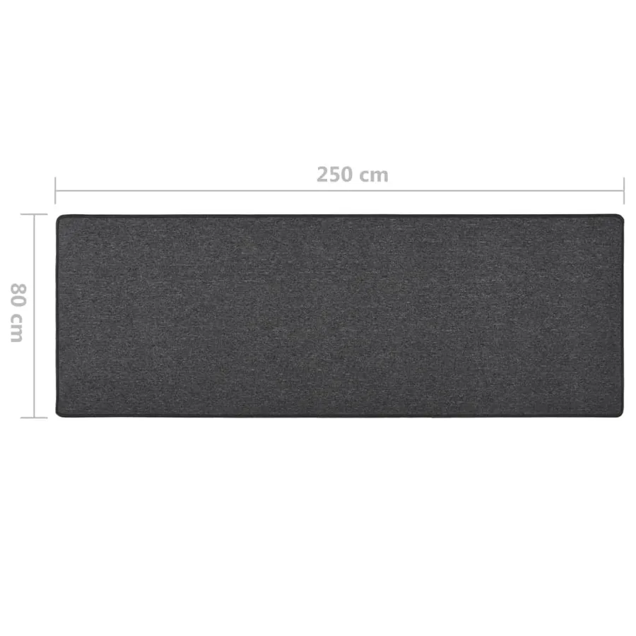 Tapis de couloir Anthracite 80x250 cm - 7