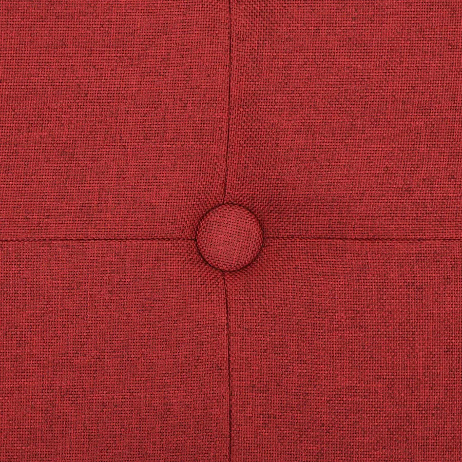 Banc de rangement pliable Rouge bordeaux Faux lin - 7