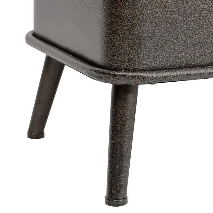 Banc de rangement avec dossier 110 cm Noir Similicuir - 8