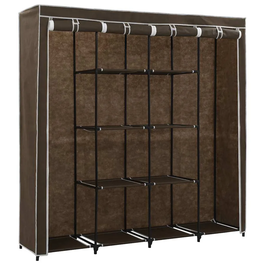 Garde-robe avec 4 compartiments Marron 175x45x170 cm - 3