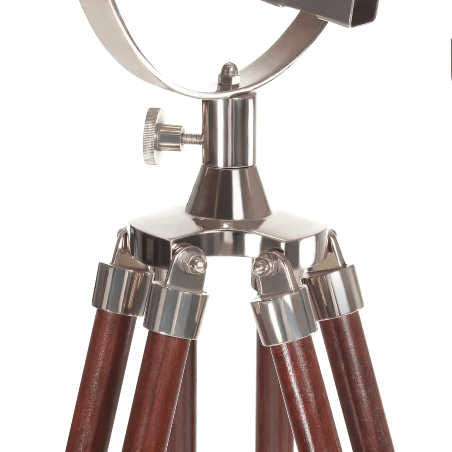 Lampadaire à trépied bois de manguier massif 180 cm - 11