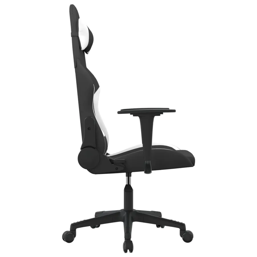 Chaise de jeu Noir et blanc Tissu - 4