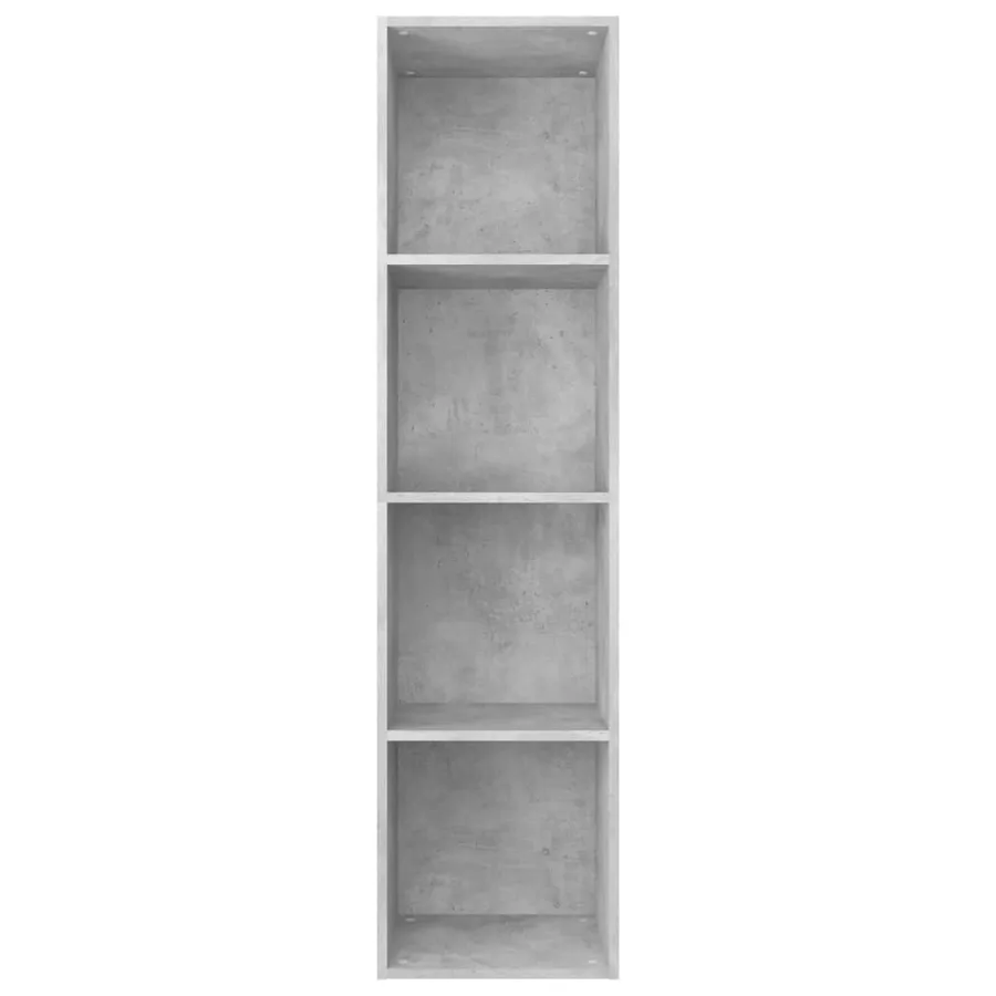 Bibliothèque/Meuble TV Gris béton 36x30x143cm Bois d’ingénierie - 4