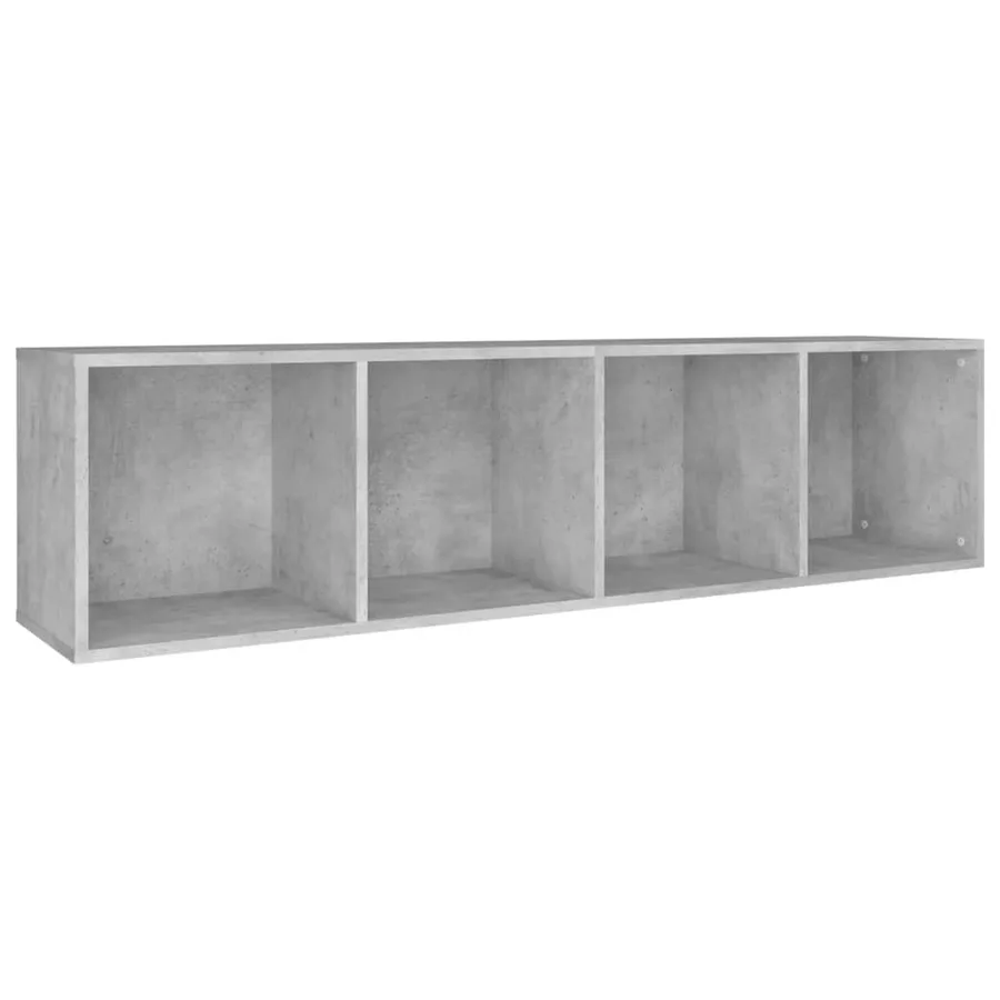 Bibliothèque/Meuble TV Gris béton 36x30x143cm Bois d’ingénierie - 8