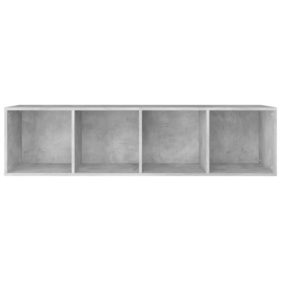 Bibliothèque/Meuble TV Gris béton 36x30x143cm Bois d’ingénierie - 9