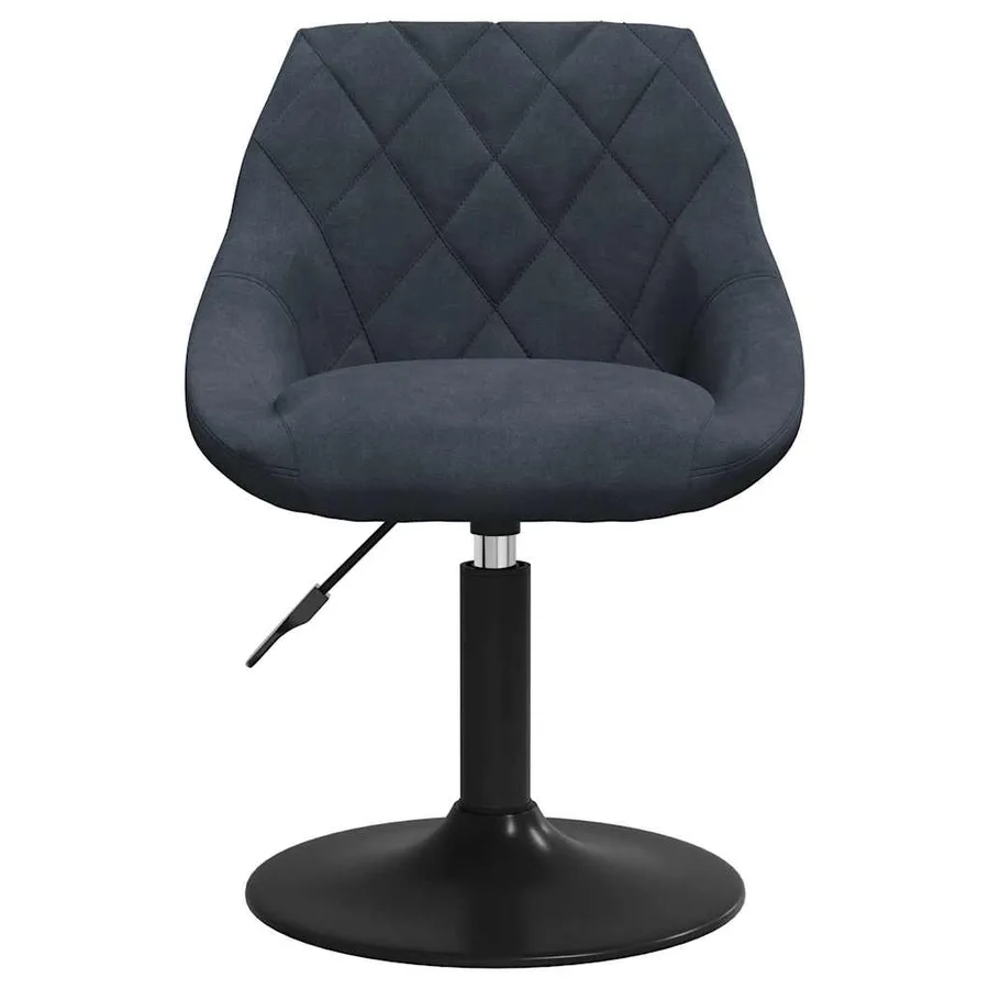 Chaise de salle à manger Gris foncé Velours - 3