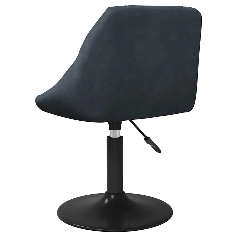 Chaise de salle à manger Gris foncé Velours - 5