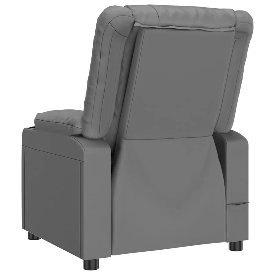 Fauteuil de massage Gris Similicuir - 5
