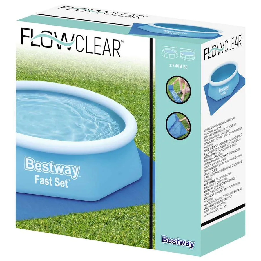 Bestway Tapis de sol pour piscine Flowclear 274x274 cm - 2