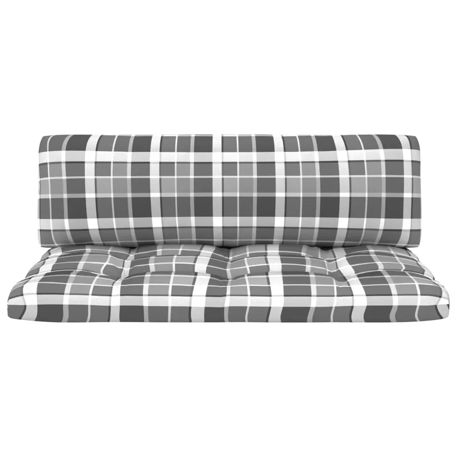 Canapé central palette de jardin Blanc Bois de pin imprégné - 6