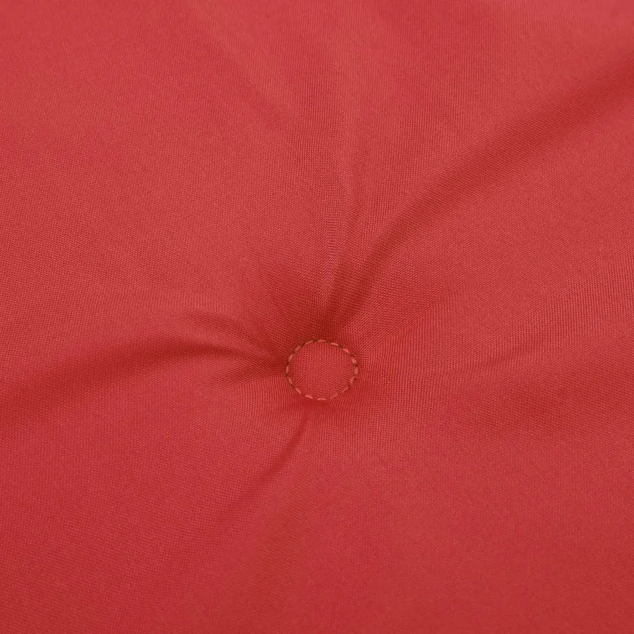 Coussins de chaise jardin lot de 4 rouge 50x50x4cm tissu oxford - 7