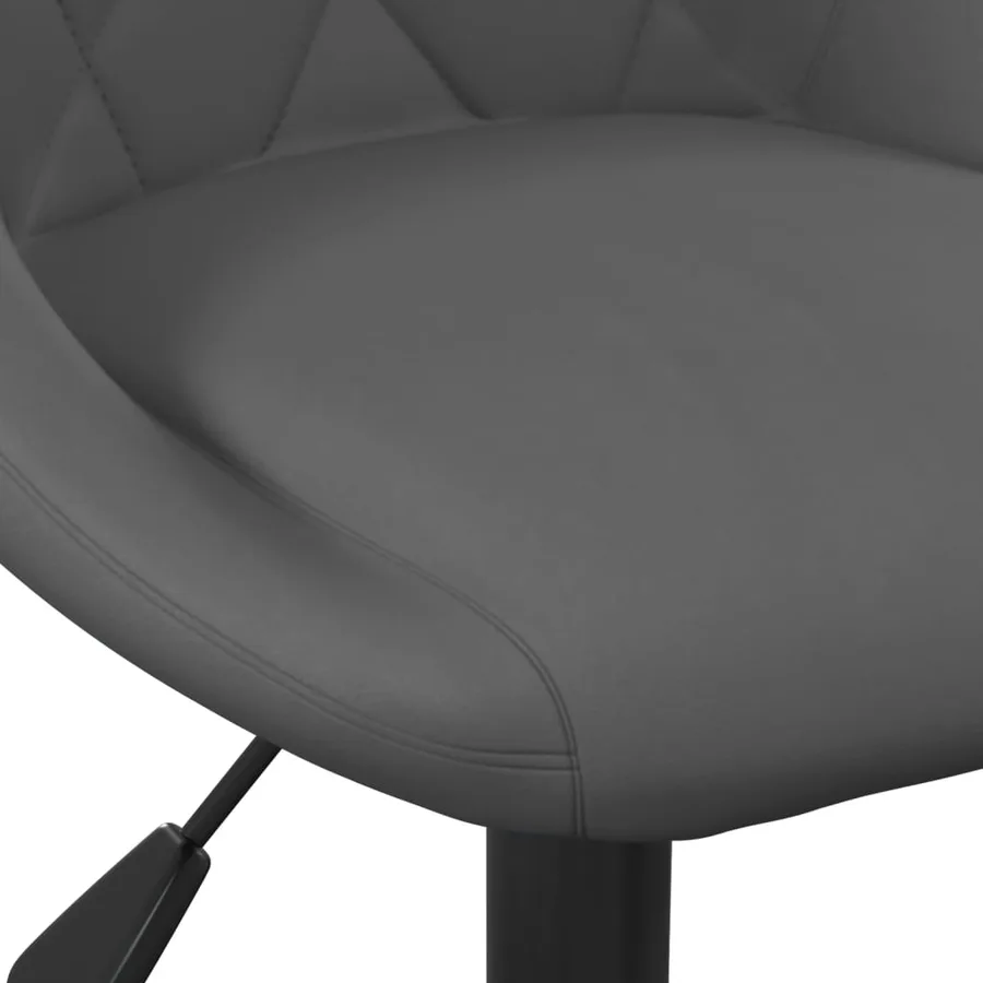 Tabourets de bar lot de 2 gris foncé velours - 8