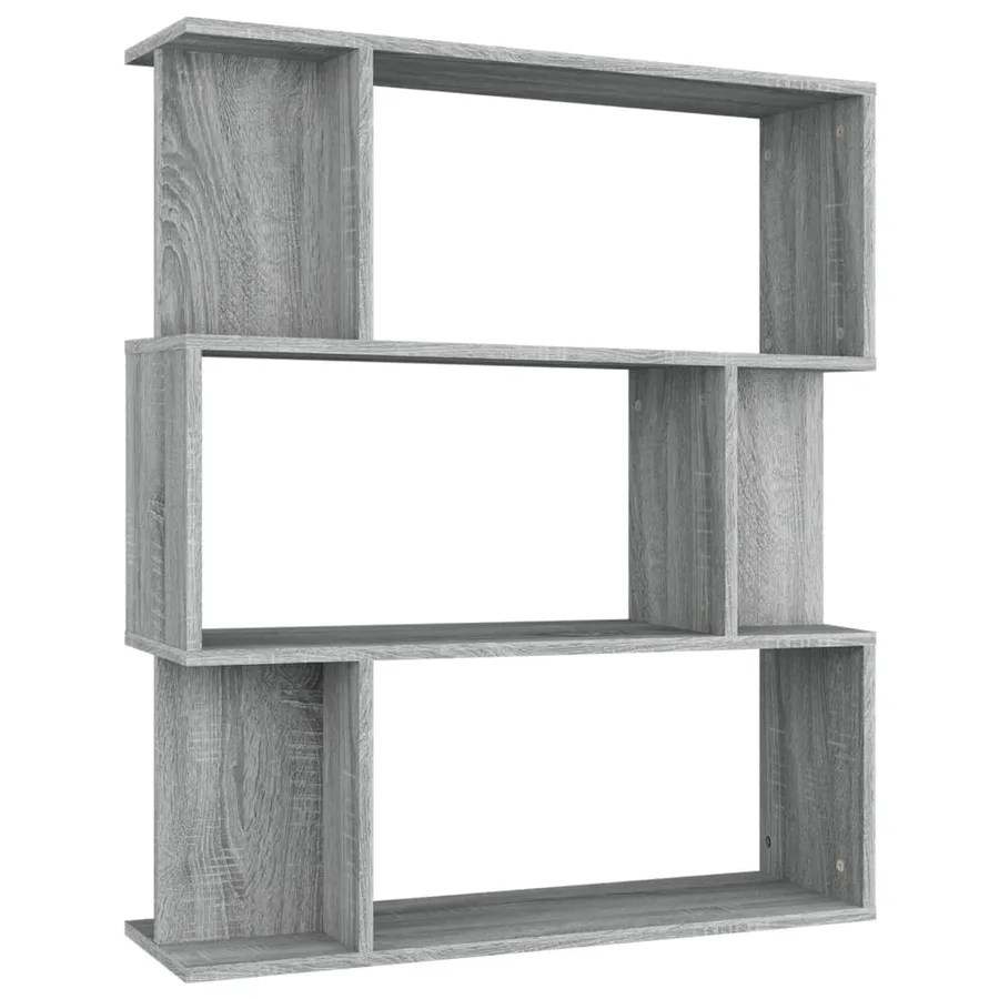 Bibliothèque/Cloison Sonoma gris 80x24x96 cm Bois d'ingénierie - 2