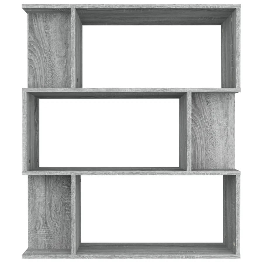 Bibliothèque/Cloison Sonoma gris 80x24x96 cm Bois d'ingénierie - 3