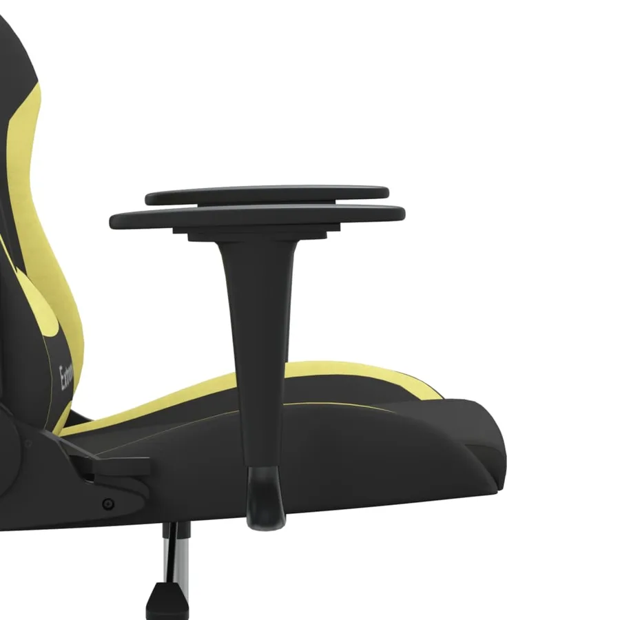 Chaise de jeu de massage Noir et vert clair Tissu - 10