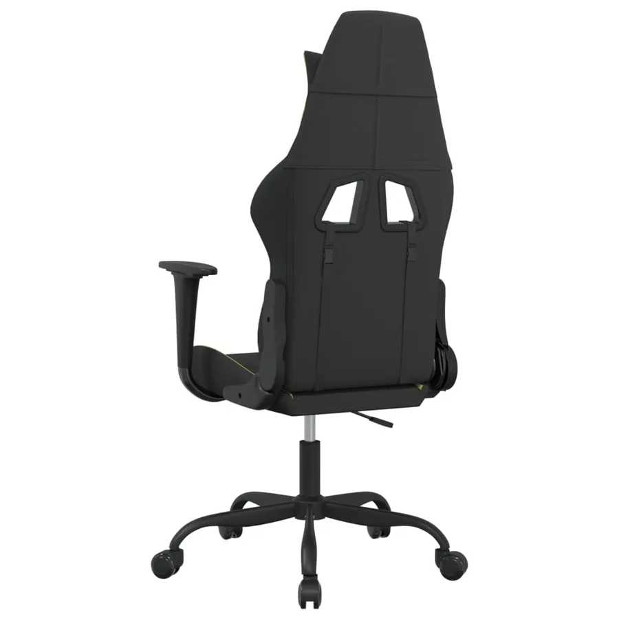 Chaise de jeu de massage Noir et vert clair Tissu - 5