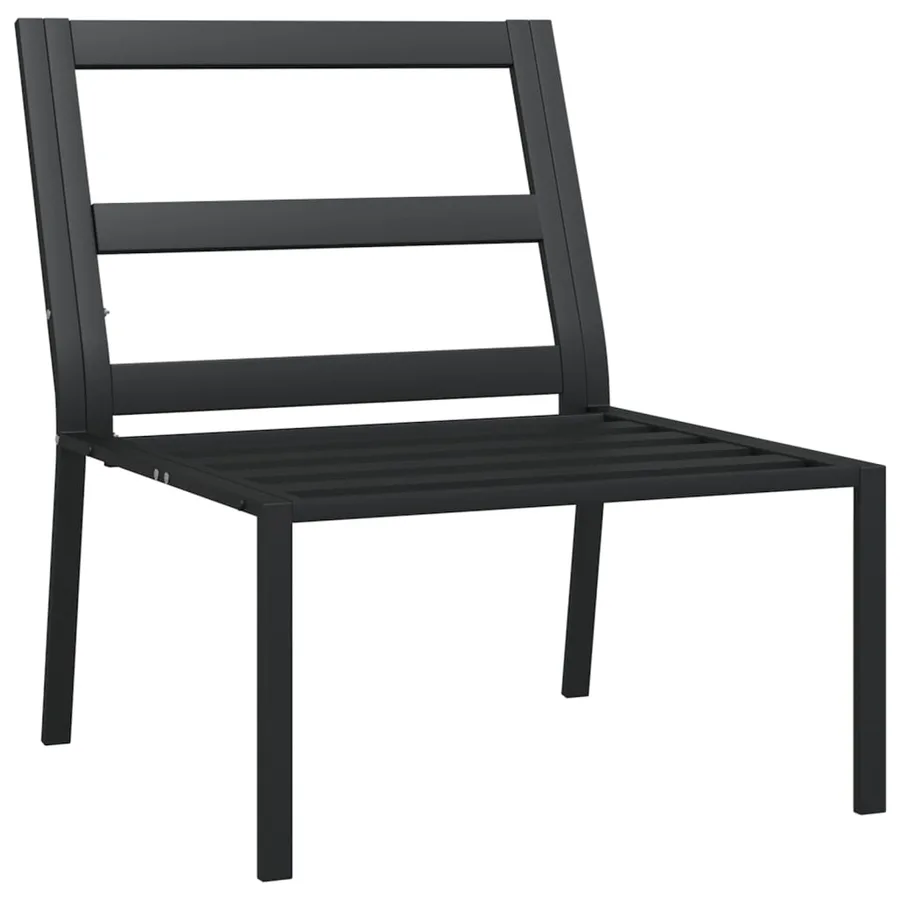 Chaises de jardin et coussins sable lot de 2 60x74x79 cm acier - 7