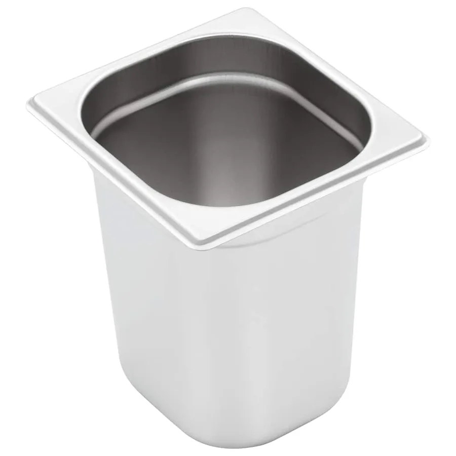 Récipients Gastronorm 8 pcs GN 1/6 200 mm Acier inoxydable - 4