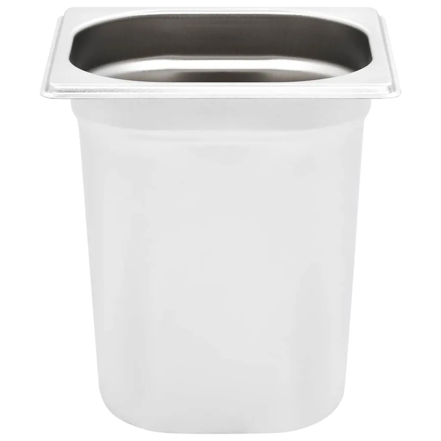 Récipients Gastronorm 8 pcs GN 1/6 200 mm Acier inoxydable - 5