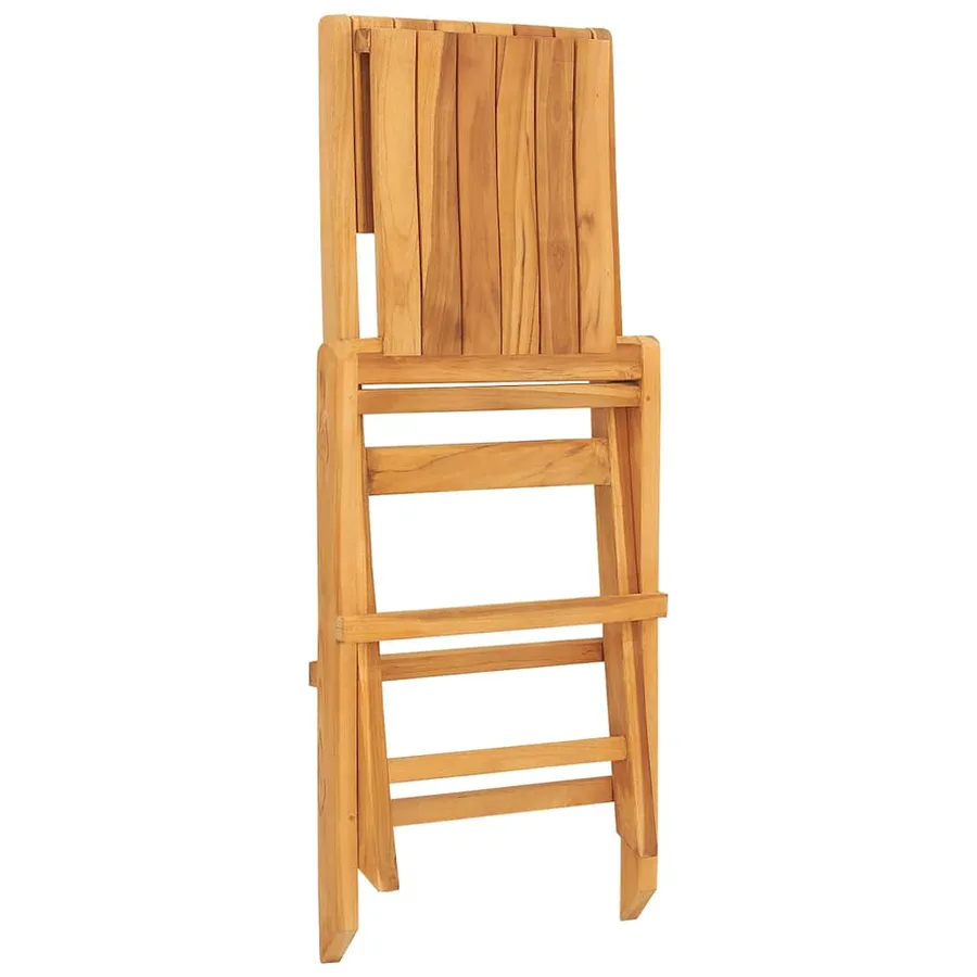 Chaises de jardin pliantes lot de 6 47x62x90cm bois massif teck - 2