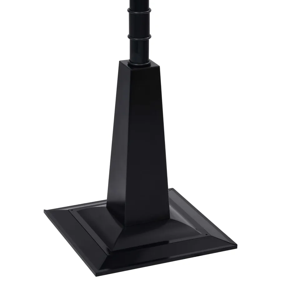 Lampadaire de Noël avec Père Noël Noir et rouge 81x40x188cm PVC - 11