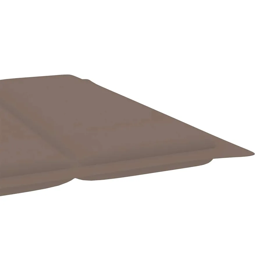 Chaises longues lot de 2 avec table et coussins Acacia solide - 12