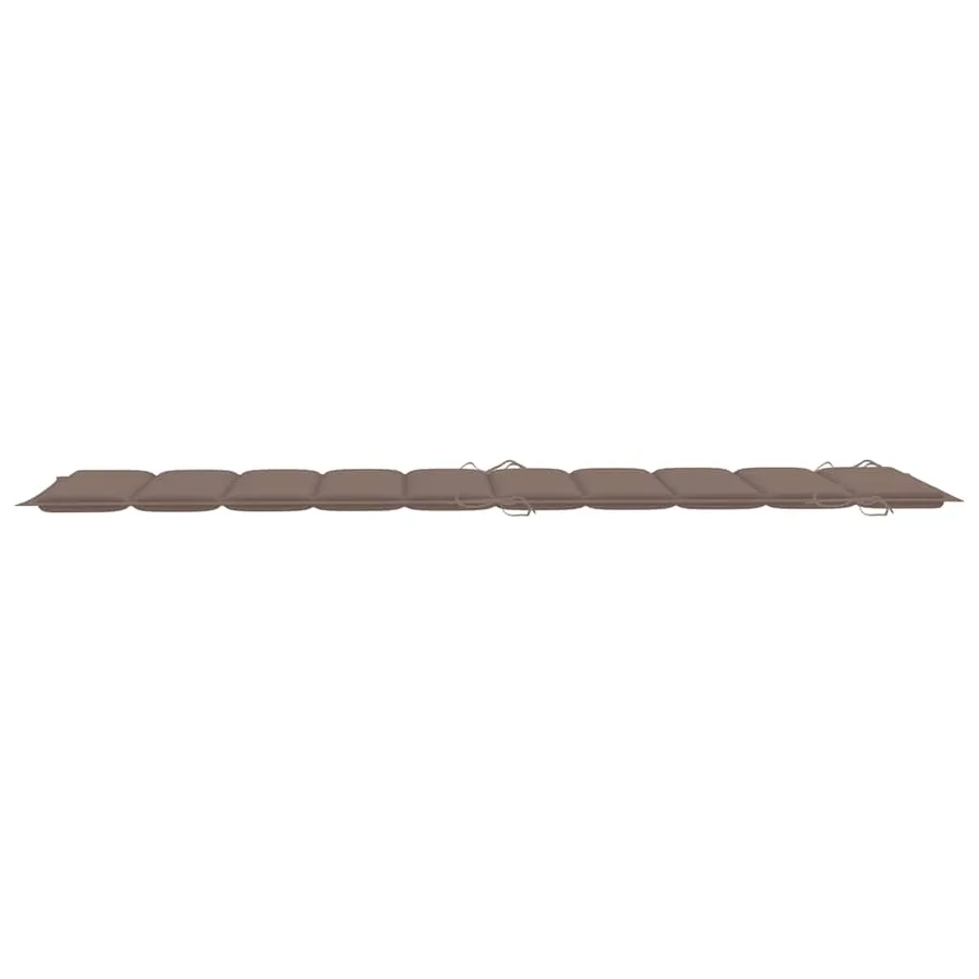 Chaises longues lot de 2 avec table et coussins Acacia solide - 9