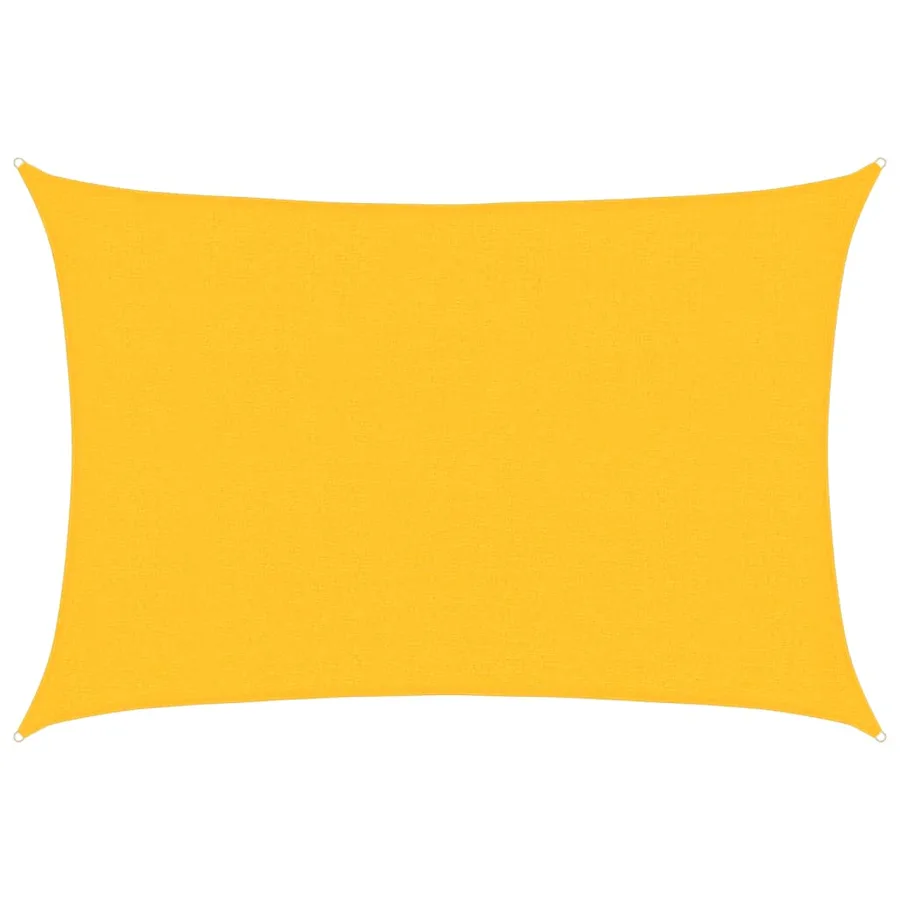 Voile d'ombrage 160 g/m² Jaune 2,5x4 m PEHD - 2