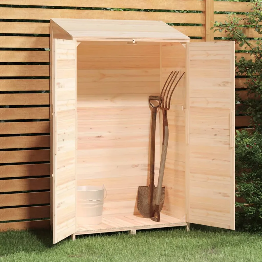 Remise de jardin 102x52x174,5 cm Bois de sapin solide - 3
