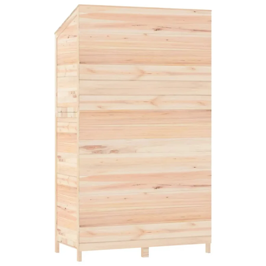 Remise de jardin 102x52x174,5 cm Bois de sapin solide - 6