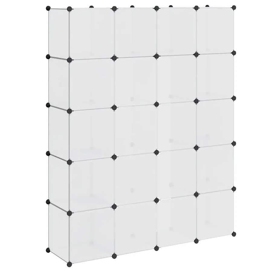 Armoire modulaire 14 compartiments blanc 37 x 146 x 180,5 cm - 6