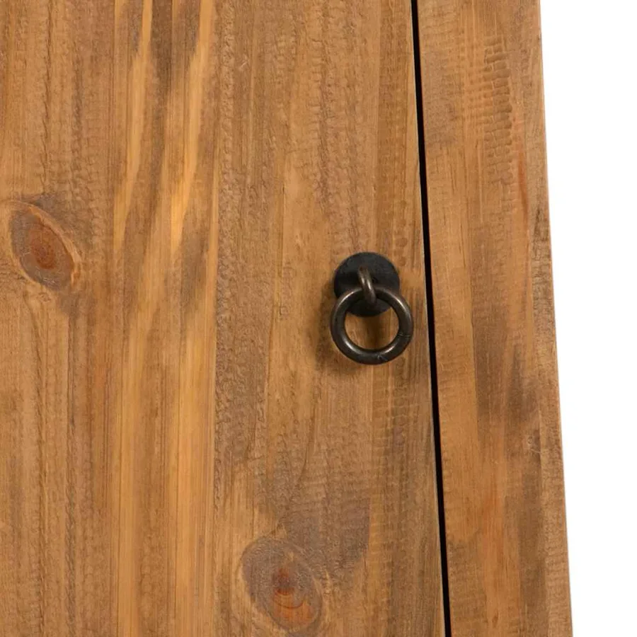 Armoire latérale de salle de bain Pin massif 42x23x70 cm - 8