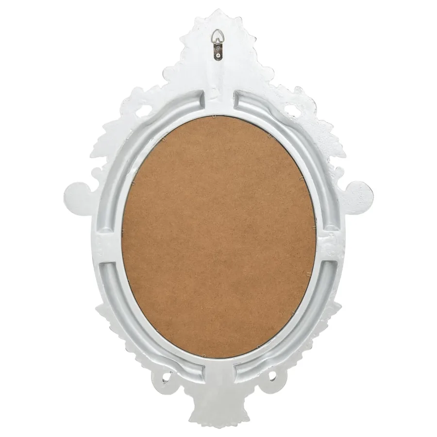 Miroir mural style château 56x76 cm Argenté - 4