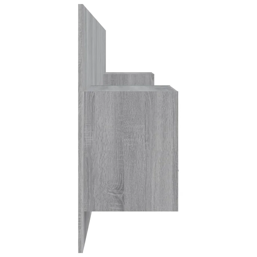 Tête de lit avec armoires sonoma gris Bois d'ingénierie - 5